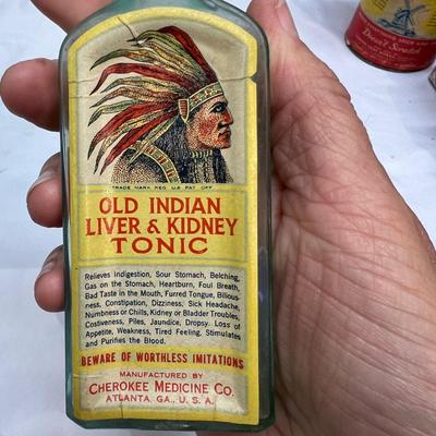 George Washington Tobacco Tin, Cherokee Medicine Bottle & More Collectibles (BS-RG)