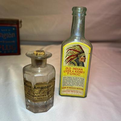George Washington Tobacco Tin, Cherokee Medicine Bottle & More Collectibles (BS-RG)