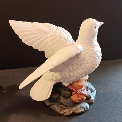 Porcelain Doves - music box dove figures