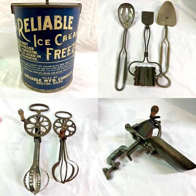 Cherry Pitter, Ice Cream Maker & Other ‘Old Timey’ Utensils (BS-RG)
