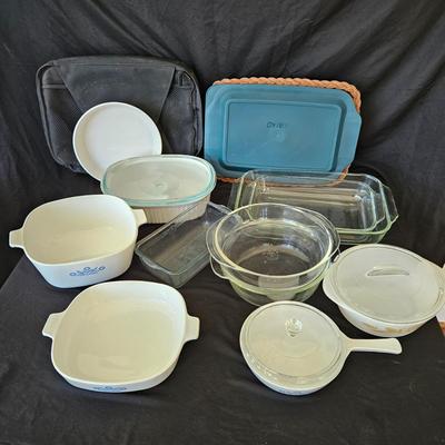 Pyrex, Corning Ware, Fire King and Anchor Hocking Dishes (K-DW)