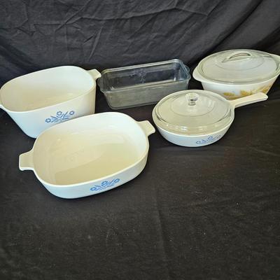 Pyrex, Corning Ware, Fire King and Anchor Hocking Dishes (K-DW)