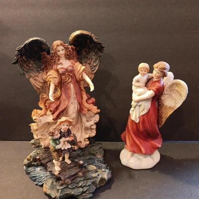 Angels with Children - Mother Angels - porcelain & resin