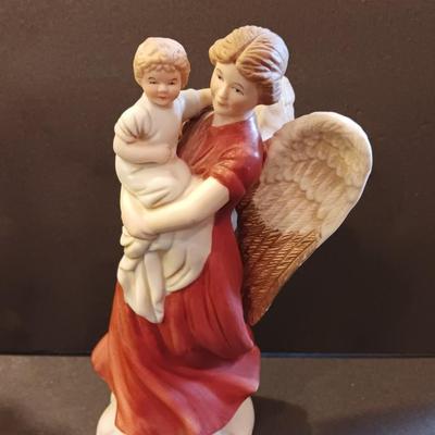 Angels with Children - Mother Angels - porcelain & resin