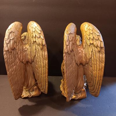 Two 10" tall Praying Angel's - Beautiful vintage appearance