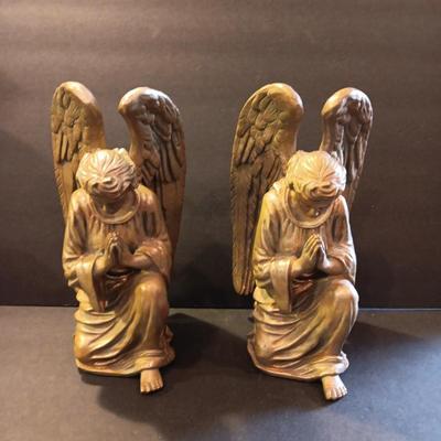 Two 10" tall Praying Angel's - Beautiful vintage appearance