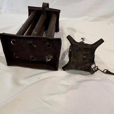 Tin Candle Mold, Betty Grease Lamp, Oil Lamps & More (BD-RG)