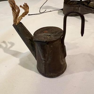 Tin Candle Mold, Betty Grease Lamp, Oil Lamps & More (BD-RG)