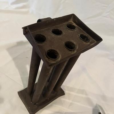 Tin Candle Mold, Betty Grease Lamp, Oil Lamps & More (BD-RG)