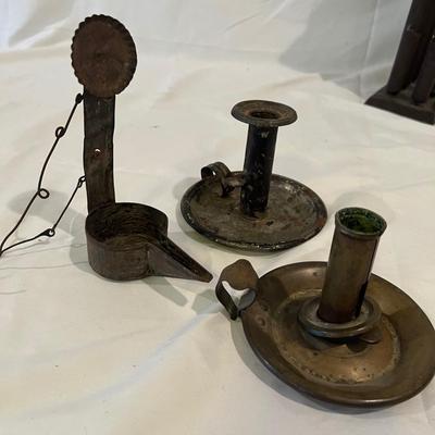 Tin Candle Mold, Betty Grease Lamp, Oil Lamps & More (BD-RG)