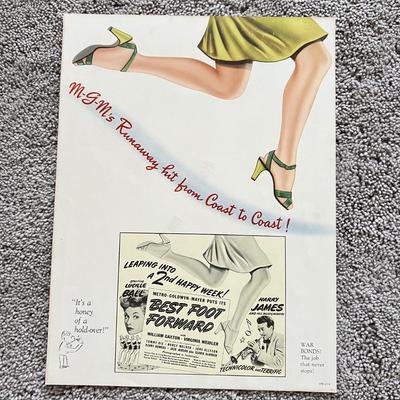 Lot of 4 1940’s Movie Poster Vintage Prints