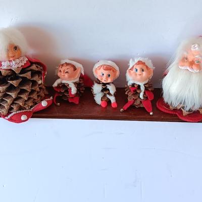 vintage rubber faced pinecone Christmas