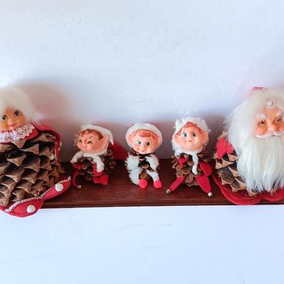 vintage rubber faced pinecone Christmas