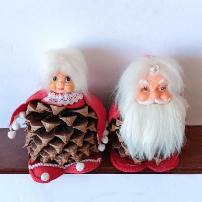vintage rubber faced pinecone Christmas
