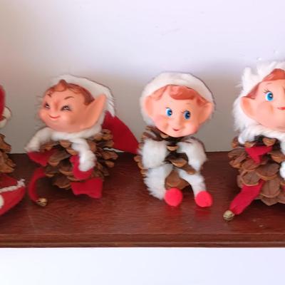 vintage rubber faced pinecone Christmas