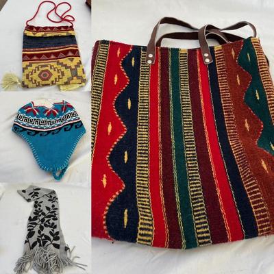 Collection of Purses, Scarves & Wool Hats (L-MG)