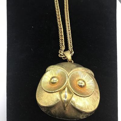 Owl vintage necklace