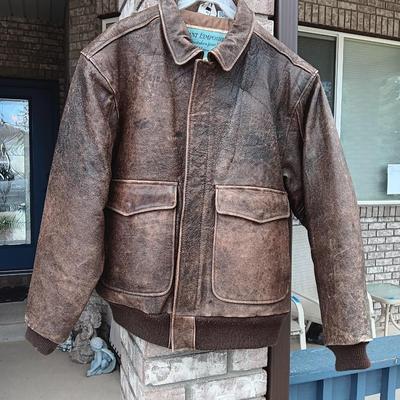 Vintage leather Compagnie Generale Aeropostale flight jacket size 40 Bomber Jacket
