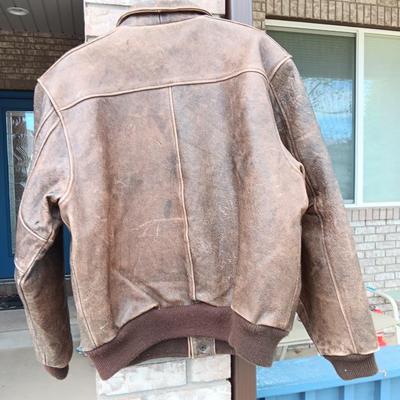 Vintage leather Compagnie Generale Aeropostale flight jacket size 40 Bomber Jacket