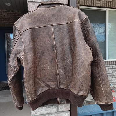 Vintage leather Compagnie Generale Aeropostale flight jacket size 40 Bomber Jacket