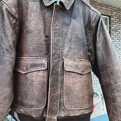 Vintage leather Compagnie Generale Aeropostale flight jacket size 40 Bomber Jacket