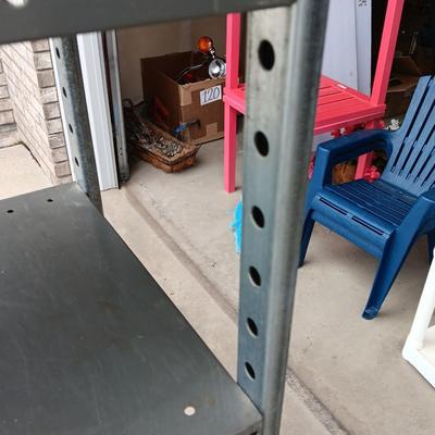 Nice five shelf metal shelving unit