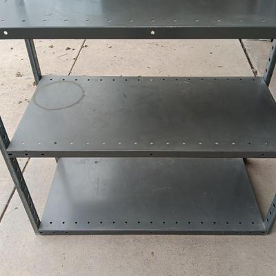 Nice five shelf metal shelving unit