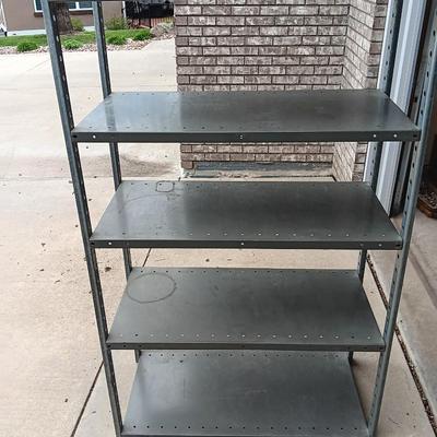 Nice five shelf metal shelving unit