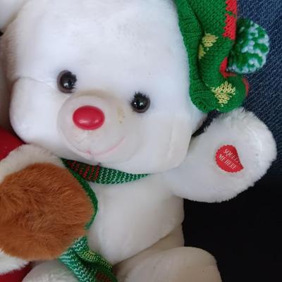 Collectible Christmas plush animals - Annual bears - husky dog - vintage Snuggles the seal and more