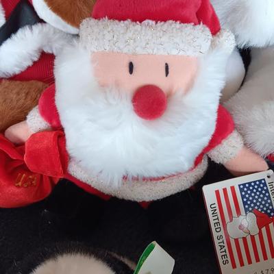 Collectible Christmas plush animals - Annual bears - husky dog - vintage Snuggles the seal and more