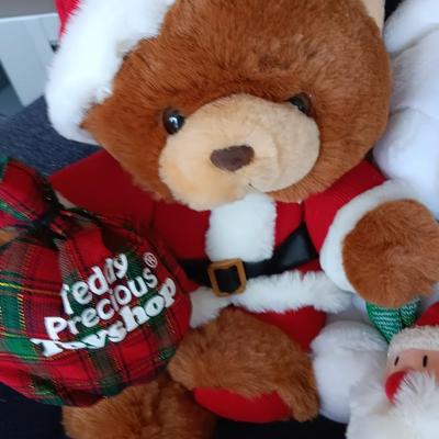 Collectible Christmas plush animals - Annual bears - husky dog - vintage Snuggles the seal and more