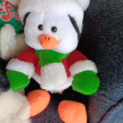 Collectible Christmas plush animals - Annual bears - husky dog - vintage Snuggles the seal and more