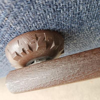 Denim colored La-Zy Boy recliner