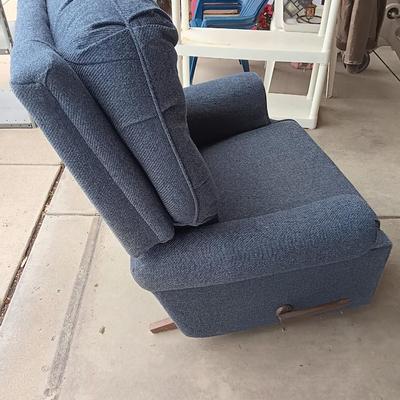 Denim colored La-Zy Boy recliner
