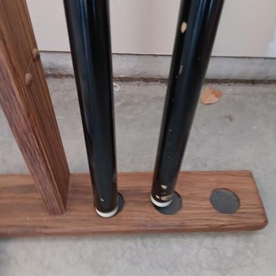 Wooden Pool que rack - holder - Billard organizing wall mount shelf with two pool Ques.