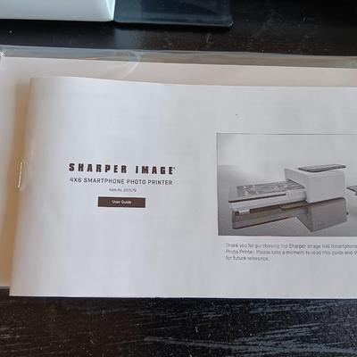 Sharper Image 4X6 SMART phone photo printer with photo paper & user manual