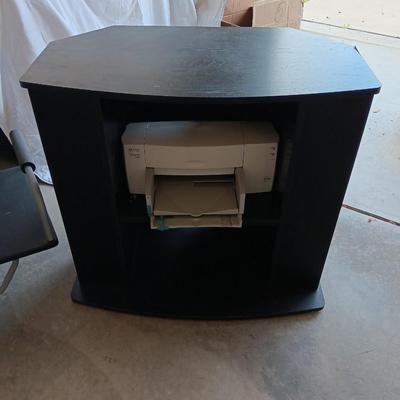 Small computer desk with printer stand - with computer accessories some new!