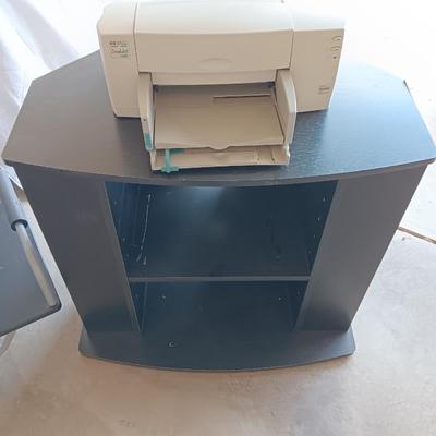 Small computer desk with printer stand - with computer accessories some new!