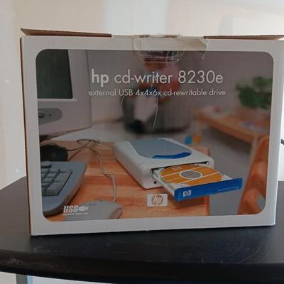 Small computer desk with printer stand - with computer accessories some new!