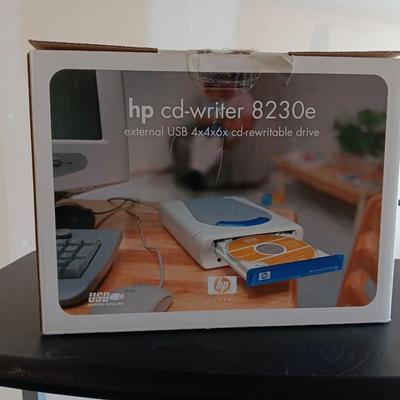 Small computer desk with printer stand - with computer accessories some new!