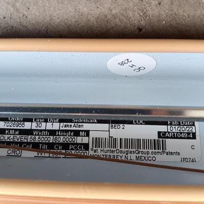 Home Repair and hardware Hunter Everre blinds - vanity light and more