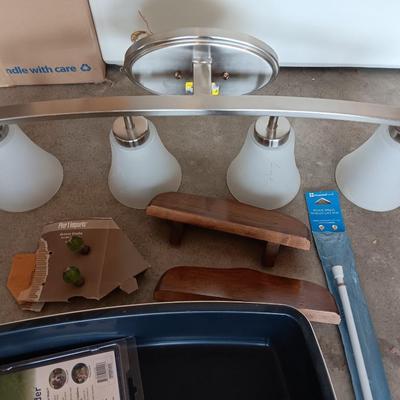 Home Repair and hardware Hunter Everre blinds - vanity light and more
