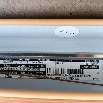 Home Repair and hardware Hunter Everre blinds - vanity light and more