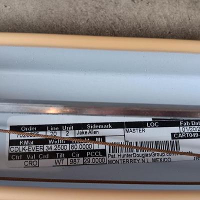 Home Repair and hardware Hunter Everre blinds - vanity light and more