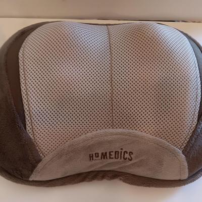 Homedics Electric heated vibrating neck massager pillow with scented stress relief comfort pillow new in bag