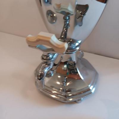 Antique L.F. & C. Art Deco Universal electric percolator /brew coffee pot with matching cream & sugar