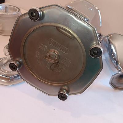 Antique L.F. & C. Art Deco Universal electric percolator /brew coffee pot with matching cream & sugar