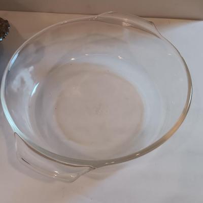 Antique Leonard Silverplate lidded dish with glass insert casserole dishes