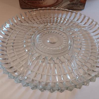 Vintage Rosaline dinnerware 16-piece Hostess set pink swirl Arcoroc made in France - PINK DEPRESSION GLASS New in package