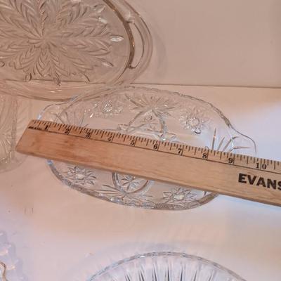 Beautiful, pressed glass dishware